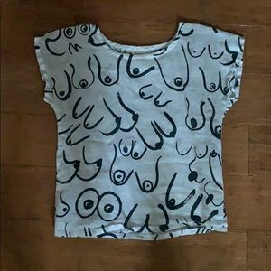 Gravel & Gold Boob Top